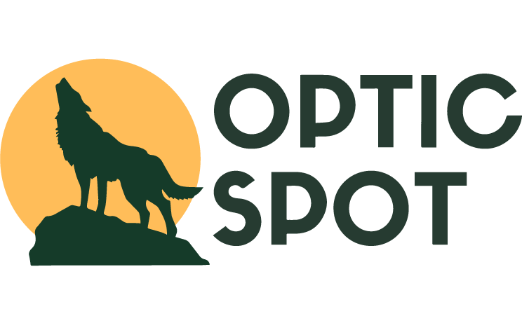 OpticSpot veikala logo, krāsains