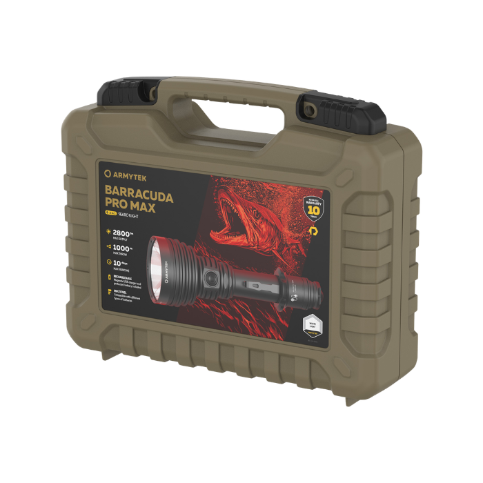 Armytek Barracuda Pro Max Ar Magnētu un USB - Balta gaisma - Image 3