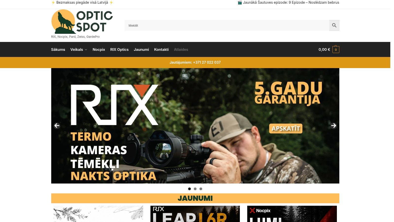 Screenshot from https://opticspot.lv
