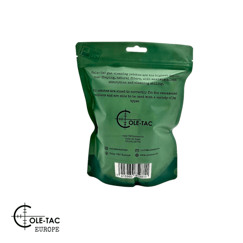 Cole-TAC Gun Cleaning Patch 5.56 mm ieroču tīrīšanas lupatiņas - Image 4